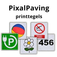 Tegel PixalPaving geprint door PixalPaving